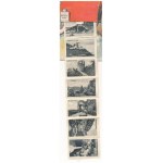 1932 Visegrád, autós kirándulás - leporellolap 10 kis képpel (fl) + PARKAN-NANA BUDAPEST 2...