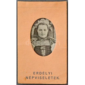 Erdélyi Népviseletek - képeslapfüzet 10 képeslappal. Lepage Lajos kiadása, Kolozsvár / Transylvanian folklore - pre...