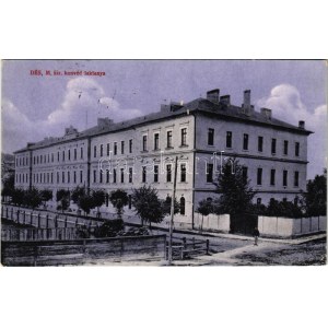 1918 Dés, Dej; M. kir. honvéd laktanya / military barracks (EK)