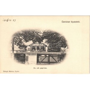 1906 Gyalu, Gilau; Református paplak. Betegh Márton kiadása / Calvinist rectory