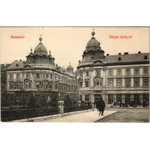 1910 Kolozsvár, Cluj; Mátyás király tér, Gresham, Ifj. Graf Lőrinc...