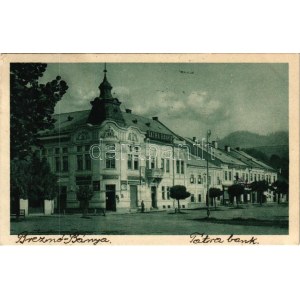 1929 Breznóbánya, Brezno nad Hronom; Tátra Bank, üzlet / bank and shop (EK)