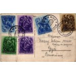 Fülek, Filakovo; vasútállomás / railway station / Nádrazi + MAGYAR KIR. POSTA 132 (fa)