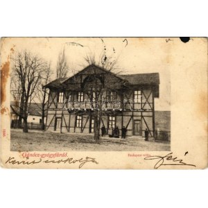 1905 Gánóc, Gansdorf, Gánóc-gyógyfürdő, Kúpele Gánovce, Gánovce; Budapest nyaraló / villa (kis szakadás / small tear...