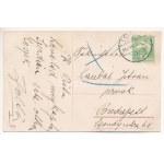 1912 Igló, Zipser Neudorf, Spisská Nová Ves; Iskola utca, zsinagóga / street, synagogue