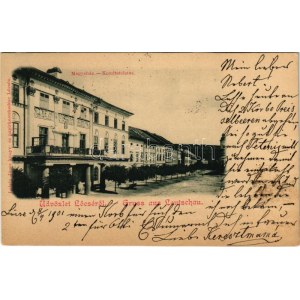 1900 Lőcse, Leutschau, Levoca; Megyeház. Latzin János kiadása / Komitatshaus / county hall (EK)