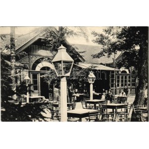 Modor, Modra; Harmónia vendéglő, étterem kertje / restaurant garden