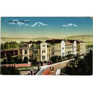 Trencsén, Trencín; Liget utca. Andor kiadása / street