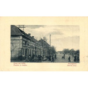 India, Indija; Fő utca Filipp Bubenheimer üzletével. W.L. Bp. 4275. / Glavna ulica / Hauptstrasse ...
