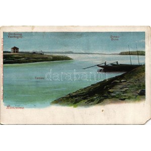 Pancsova, Pancevo; Vesztegzár a Temes és Duna folyónál. Kohn Samu kiadása / Contumaz / Timis and Danube rivers (EM...