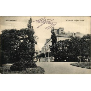 1914 Szabadka, Subotica; Kossuth Lajos utca. Víg Zsigmond Sándor kiadása / street (fa)