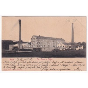 1904 As, Asch; Chr. Geipel & Söhne / textile factory, weaving mill (wet corner)