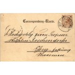 1898 (Vorläufer) Znojmo, Znaim; Kramergasse, Tränkthorgasse, Tabak Trafik / streets, tobacco shop (fa...