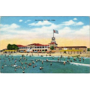 Havana, The Playa, beach, bathers (EK)