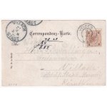 1899 (Vorläufer) Bled, Veldes; Hotel & Pension Mallner. C. Jurischek No. 347. Art Nouveau, floral, litho (r...