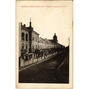 1915 Sambir, Szambir, Sambor; Rynek Linia C-D / street view (EK)