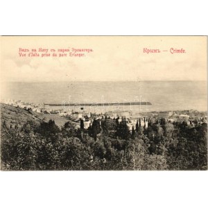Yalta, Jalta; Vue d'Jalta prise du parc Erlanger