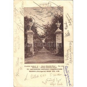1933 Gödöllő IV. Nemzetközi Cserkész Világtáborozás, Erzsébet királyné út (EB)