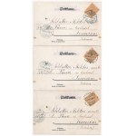 1899 (Vorläufer) Gruss aus.. Finoman erotikus teljes képeslap sorozat 12 db képeslappal: öltözködő hölgy ...