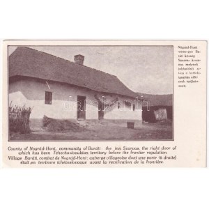 Magyarország trianoni lehetetlen határáról. Nógrád-Hont vármegye baráti község Szarvas korcsma...