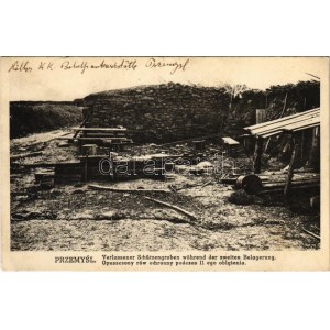 1918 Przemysl, Verlassener Schützengraben während der zweiten Belagerung. Austriaverlag 1917 (EK)