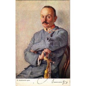 K.F.A. Heerführer-Serie. Offizielle Karte für Rotes Kreutz Kriegsfürsorgeamt Kriegshilfsbüro Nr. 371. s: N...
