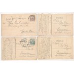 TETTEY EMIL (1885-1963) - 19 db eredeti saját kézzel rajzolt és megírt művész képeslap / 19 pre-1945 original hand...