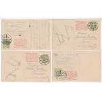 1907 A hét napjai - 7 darabos teljes romantikus képeslapsorozat, jó állapotban / Days of the Week - complete, 7...