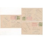 1907 A hét napjai - 7 darabos teljes romantikus képeslapsorozat, jó állapotban / Days of the Week - complete, 7...