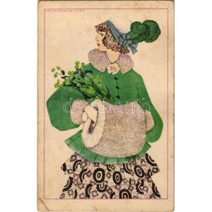 Viennese Art Nouveau / Mode. B.K.W.I. 131-5. s: Mela Koehler (r)