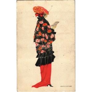 Viennese Art Nouveau / Mode. B.K.W.I. 188-3. s: Mela Koehler (r)