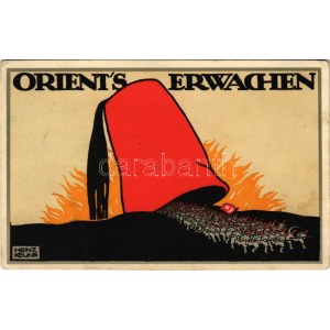 Orient's erwachen. Künstler-Kriegs-Postkarte No. 1. von J.C. König & Ebhardt / Turkish awakening...