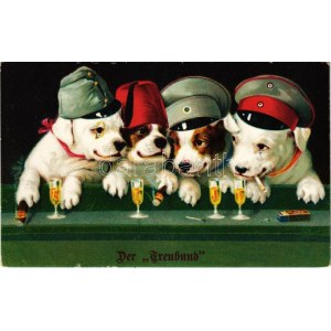 Der Treubund / Központi hatalmak kutyái, első világháborús katonai propaganda / WWI dogs of the Central Powers...