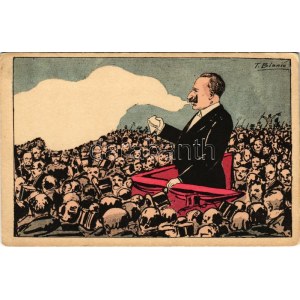 Első világháborús olasz gúnyrajz II. Vilmos császárról / WWI Italian mocking propaganda of Wilhelm II s: T. Bianco (EK...