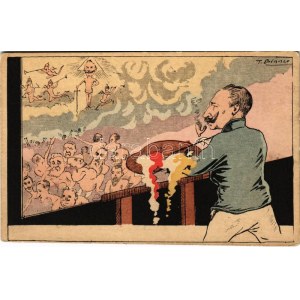 Első világháborús olasz gúnyrajz II. Vilmos császárról / WWI Italian mocking propaganda of Wilhelm II s: T...