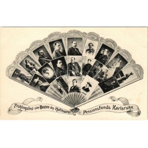 Frühlingsfest zum Besten des Hoftheater - Pensionsfonds Karlsruhe / Német színészek a Karlruhe-i színházból...