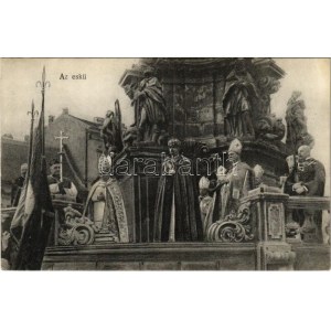 1917 Budapest I. Az eskü. IV. Károly király koronázása. Erdélyi udv. fényképész felvétele