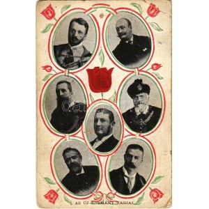 A második Wekerle-kormány tagjai: Wekerle Sándor, Ifj. Andrássy Gyula, Polónyi Géza, Kossuth Ferenc, Apponyi Albert...
