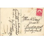 Húsvéti üdvözlet, hárfán játszó nyuszi / Easter greeting, rabbit playing on the harp. EAS 5117. lirtho (EK...