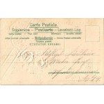 Fröhliche Pfingsten / Pünkösdi dombornyomott litho üdvözlőlap, selyemlap ...