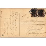 1920 Pünkösdi üdvözlet, májusi cserebogár / Pentecost greeting, cockchafer, may bug. litho (EK...