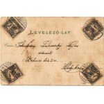 1900 Kellemes Pünkösdi ünnepeket / Pentecost greeting, litho (fl)