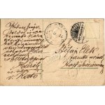 1908 Boldog karácsonyi ünnepeket! Mikulás - szecessziós dombornyomott litho / Saint Nicholas. Art Nouveau...