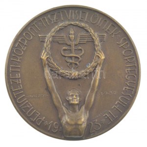 Matzon Frigyes (1909-1986) 1933. Pénzintézeti Központ Tisztviselőinek Sportegyesülete 1923 bronz díjérem Arkanzas BP...