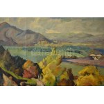 Paál Albert (1895-1968): Nagybányai táj. Olaj, vászon, jelezve jobbra lent. Dekoratív fakeretben, 120×100 cm. ...