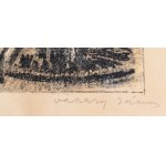 Vaszary János (1867-1939): Dunakorzó. Színezett litográfia, papír, jelzett, üvegezett fakeretben, 29x40,5 cm ...