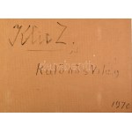 Klie Zoltán (1897-1992): Különös világ. Olaj, farost, jelezve jobbra lent. Hátoldalán autográf felirattal. Fakeretben...