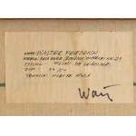Walter Friedrich (1931-1996): Virágzás Gradinában, 1988. Olaj, vászon. Jelezve jobbra lent. 55x55 cm...