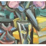 Kunt Ernő (1920-1994): Csendélet török kávétartóval, 1993. Olaj, farost. Jelezve jobbra fent. Fakeretben. 64x50 cm ...