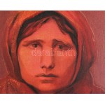 Ádám Zoltán (1959-2022): Cigánynő. Olaj, vászon. Jelezve a hátoldalon. 120x90 cm / Ádám Zoltán (1959-2022): Gypsy woman...